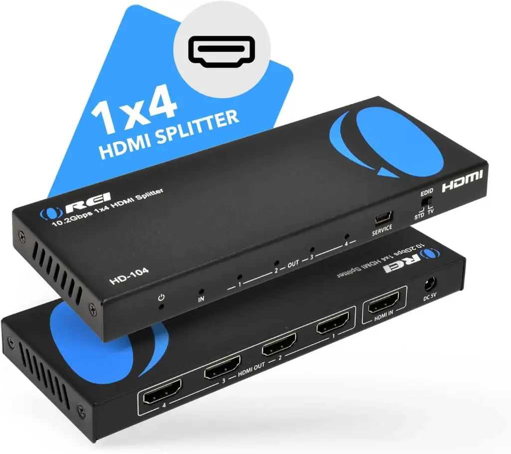 Orei 1in4out Port HDMI Splitter HD-104